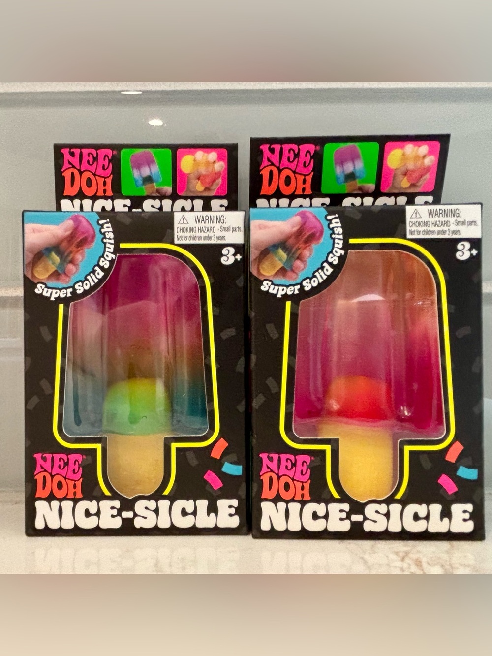 Needoh Nice-Sicle Rainbow Popsicle Stress Toy - Multicolor